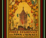 1-Affiche de la foire des vins d'Alsace de Colmar 001
