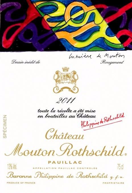 CH.MOUTON-ROTSCHILD - 2011 - ILLUSTRATION de ROUGEMONT - PAUILLAC - 