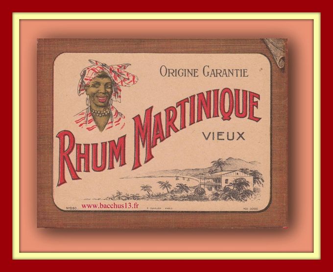 RHUM MARTINIQUE - VIEUX - E.CUVELIER - PARIS - Déposé - N° . 850 - 