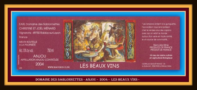 Les Beaux vins - Cabernet - Sauvignon - 2006 - Anjou - 