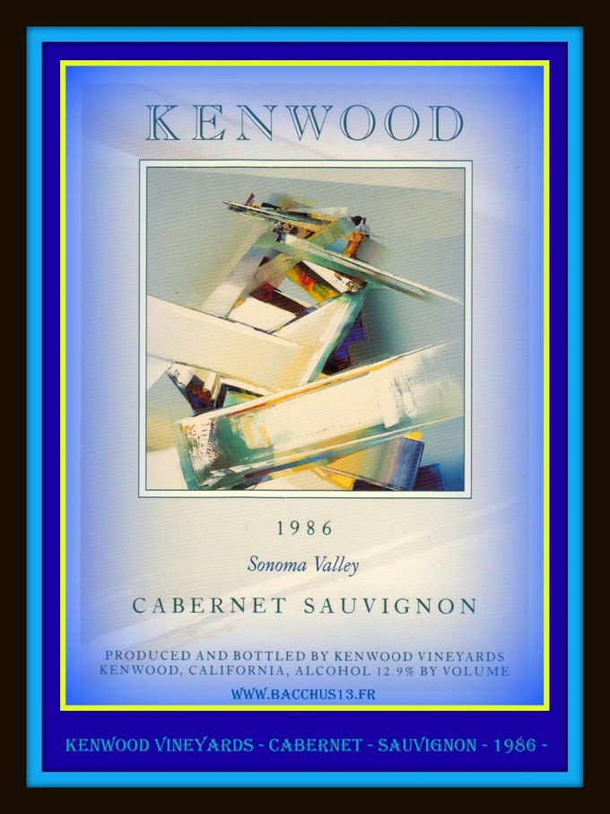 Kenwood Vineyards - Sonoma valley - Cabernet - Sauvignon - 1986 -