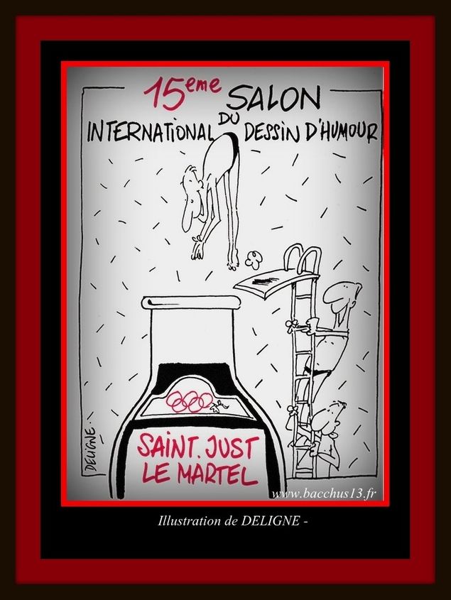 15ème. SALON INTERNATIONAL DU DESSIN D'HUMOUR DE ST. JUST LE MARTEL - ILLUSTRATION DE DELIGNE - 