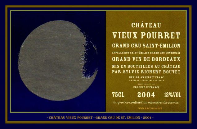 St. Emilion Grand Cru - 2004 - Chateau Vieux Pourret -