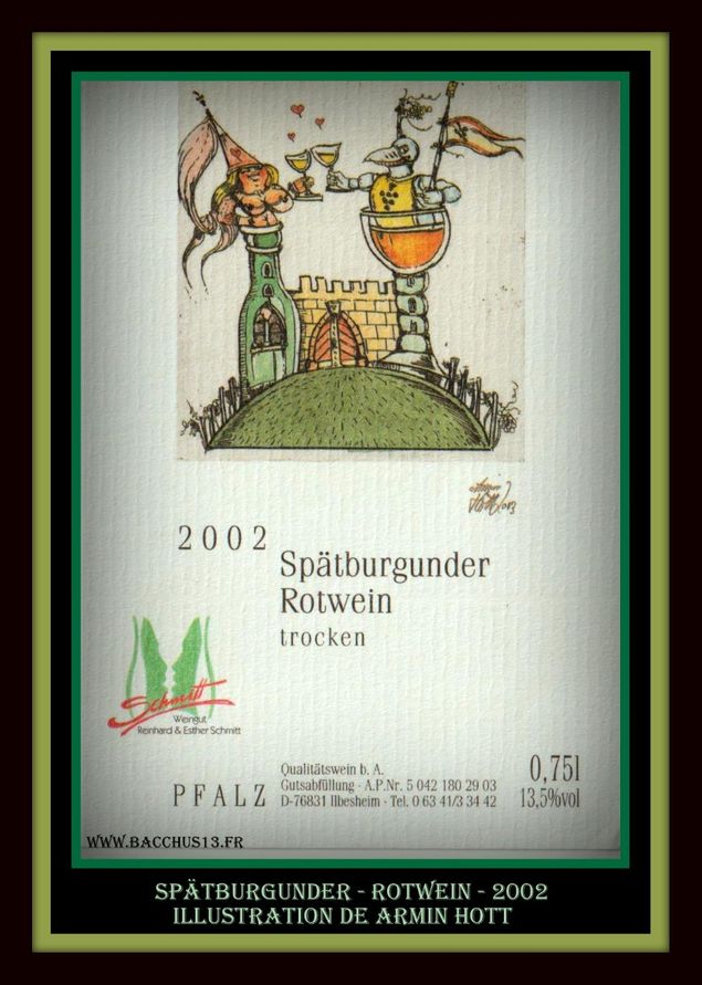 Spatburgunder - Rotwein - 2002 - Weingut R. et E. SCHMITT - Pfalz - 