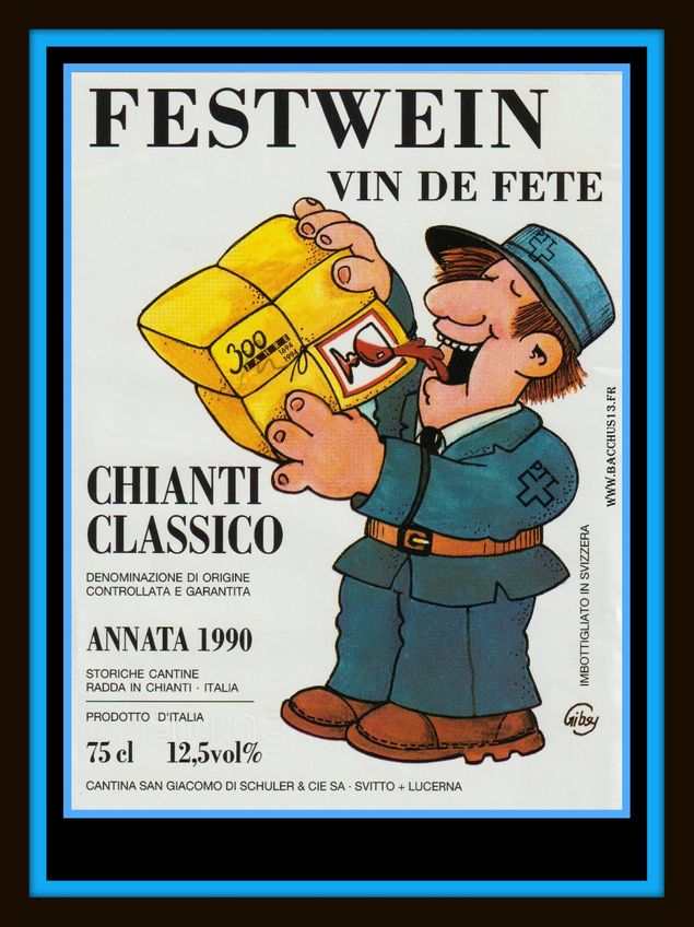  - Chianti Classico - 1990 - Festwein - Vin de Fête - Illustration de Gibsy  - 