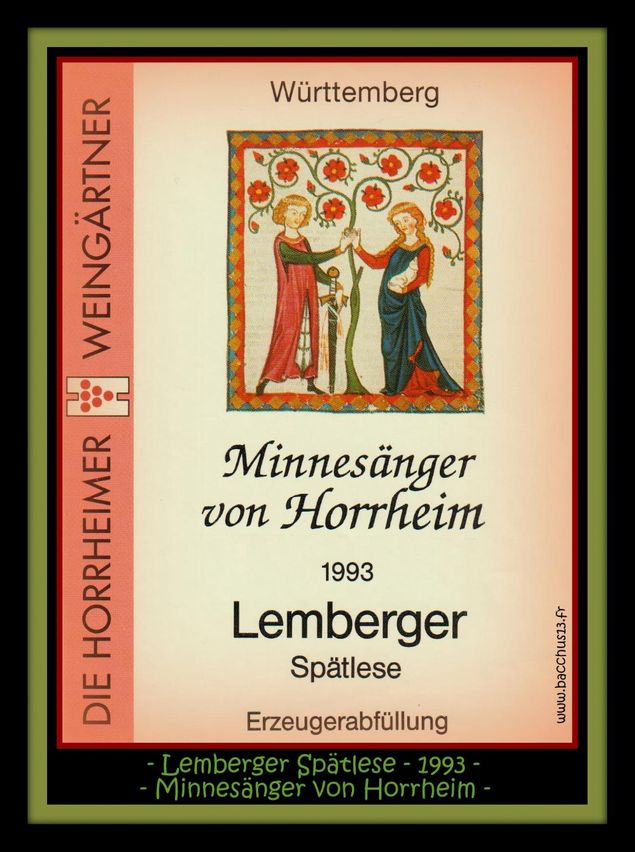 - Lemberger Spätlese - Minnesänger von Horrheim - Württemberg - 