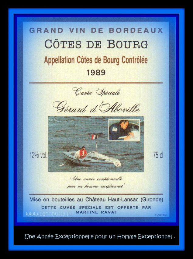  - Côtes de Bourg - 1989 - Cuvée Spéciale - Gérard d'Aboville - Château Haut - Lansac - 