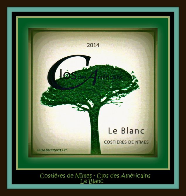 Costières de Nîmes - Clos des Américains - Le Blanc - ( Image retravaillée ) -