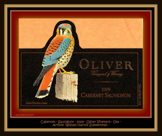  Cabernet - Sauvignon - 2009 - Oliver Vineyard - Indiana - Usa - Illustration de William Harold Zimmerman - 